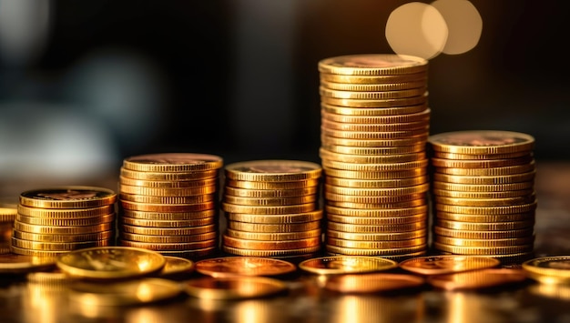 A stack of coins with the word euro on the top