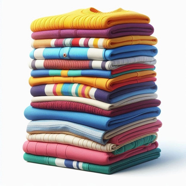 Photo a stack of colorful baby blankets with a striped one that says  baby