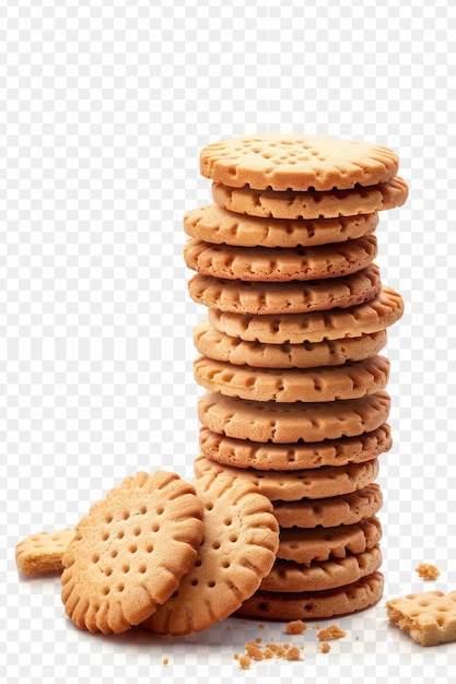 Photo stack of delicious biscuits with closeup detail and baked goods