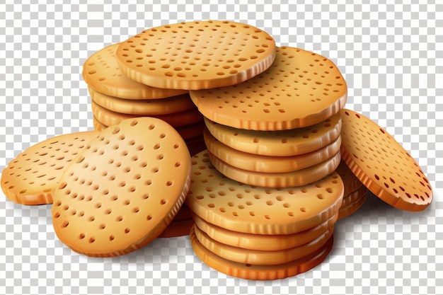 Photo stack of delicious biscuits with closeup detail and baked goods