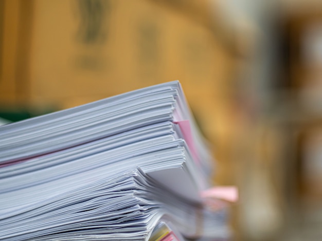 Stack of document on the table , business concept