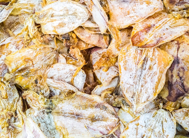 Stack of dried squid