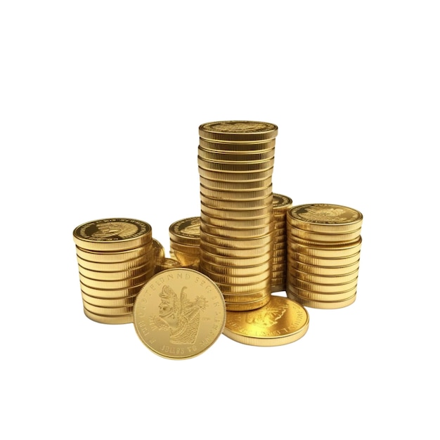 stack of gold coins Generative Ai