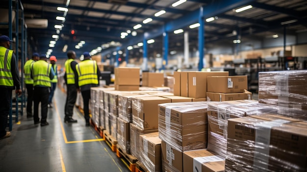 Stack of items are assessed by a group of young workers before distribution and budgets are planned