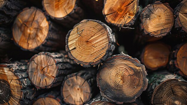 a stack of logs with the numbers 1 2 and 1 on them