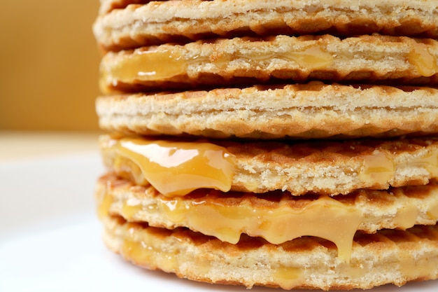 Stack of Mouthwatering Stroopwafel 