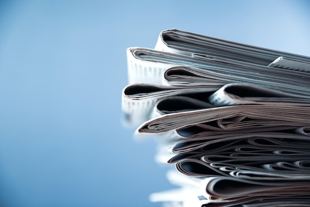 Stack of newspapers