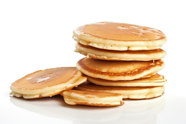 A stack of pancakes sitting on top of each other generative AI