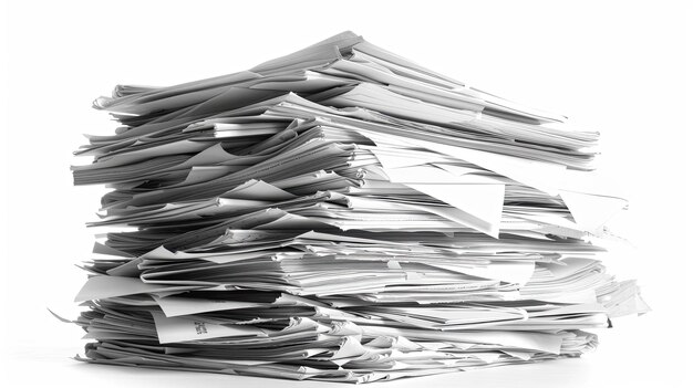 stack of papers documents office business