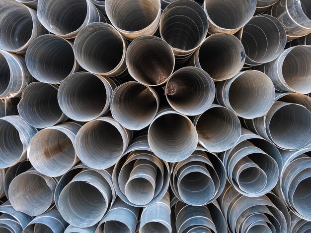 stack of pipes