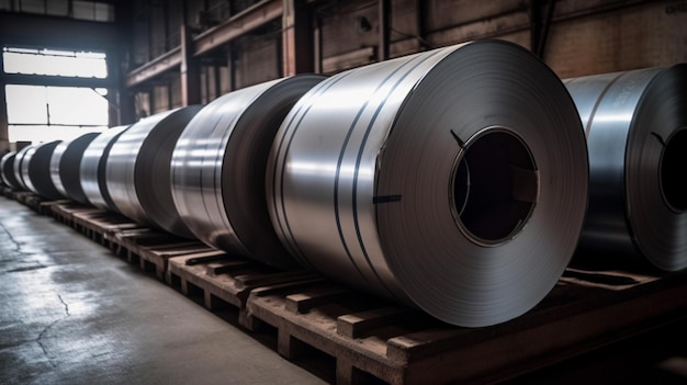 Stack Roll steel sheet in industrial facilities