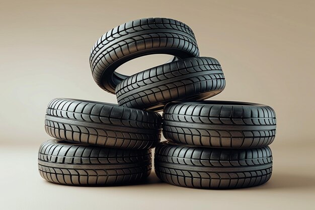 Photo a stack of tires with the word quot tires quot on them