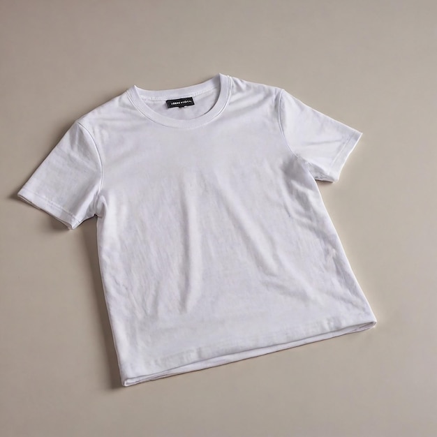 Photo stack of white shirts with a white shirt on the front