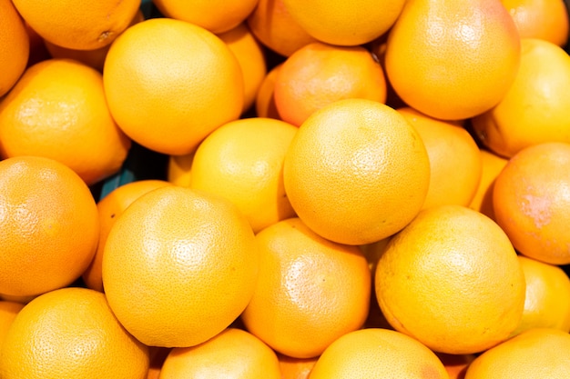 stacked grapefruits close up