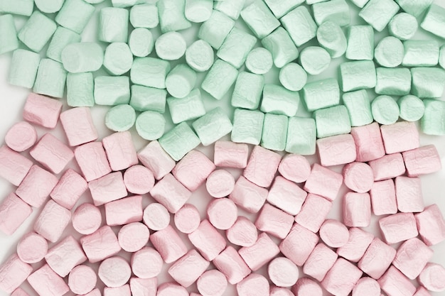 stacked Pink and green Marshmallow