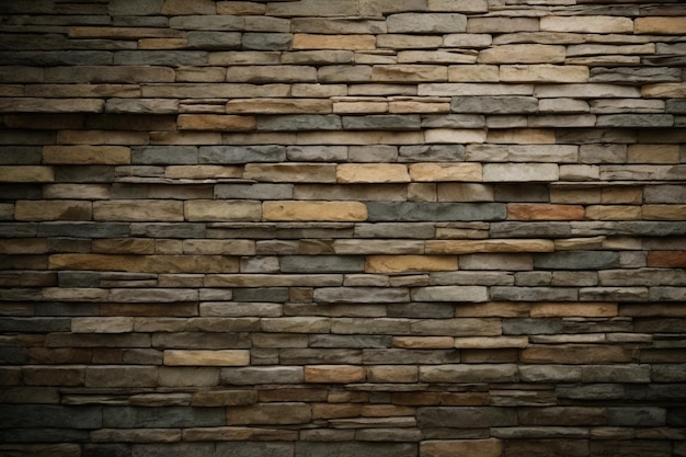 Stacked stone wall background ar c