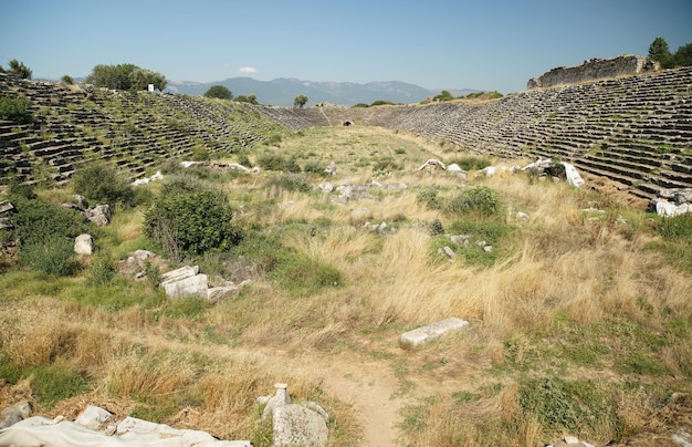 Stadium of Aphrodisias Ancient City in Aydin Turkiye