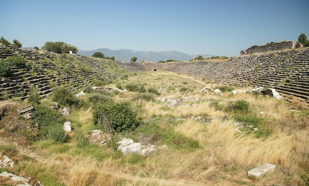 Stadium of Aphrodisias Ancient City in Aydin Turkiye