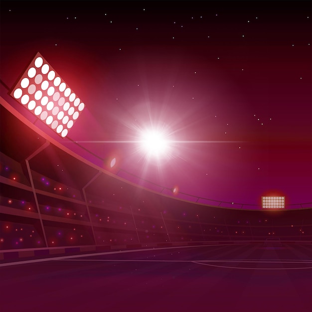 stadium background design purple colour