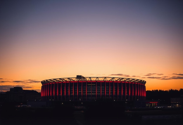 a stadium with the word stadium on it