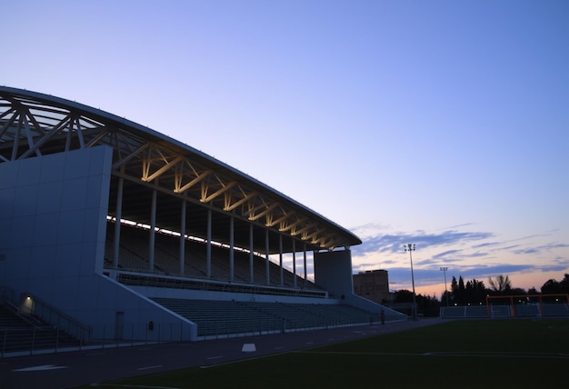 Photo a stadium with the word  stadium  on the side