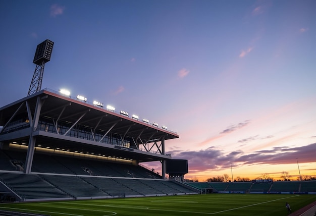 a stadium with the word stadium on the wall