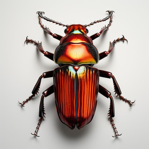 Photo stag beetles in 3d majestic creatures on transparent background