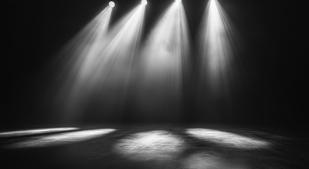 Stage Lights in Darkness