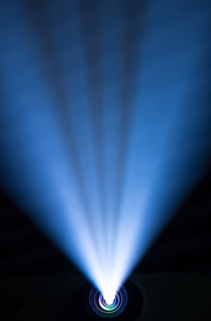 Stage Spotlight with Laser rays. concert lighting background