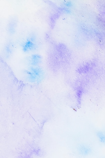 Stain of blue and purple watercolor