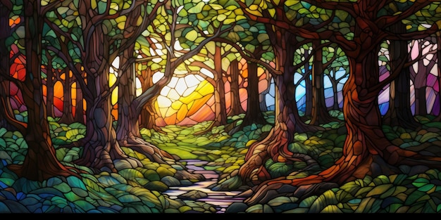 Stained Glass Craft Painting Art Explore the Artistry of Glasswork