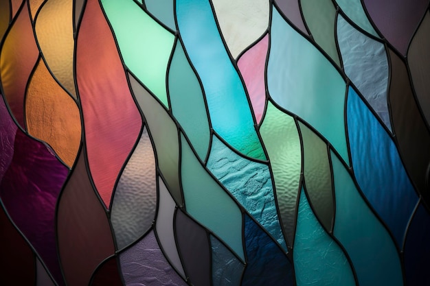 Stained glass window Generative AI