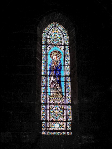 Stained Glass Windows in the Church of St Martial in Bordeaux