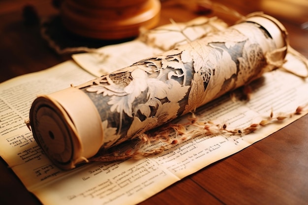 Stained Scroll Serenade dirty paper photo