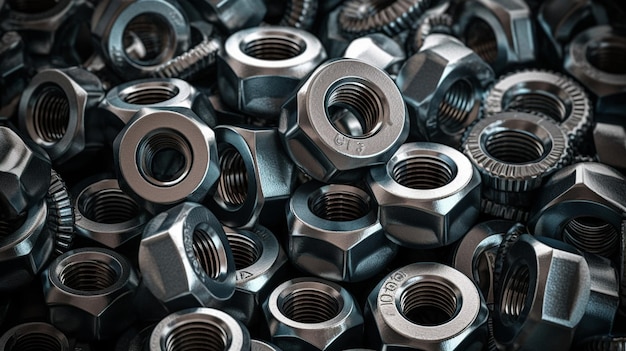 Stainless Steel Nuts Bolt and Nut in metal