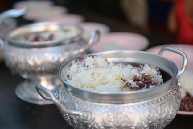 Stainless steel rice bowl