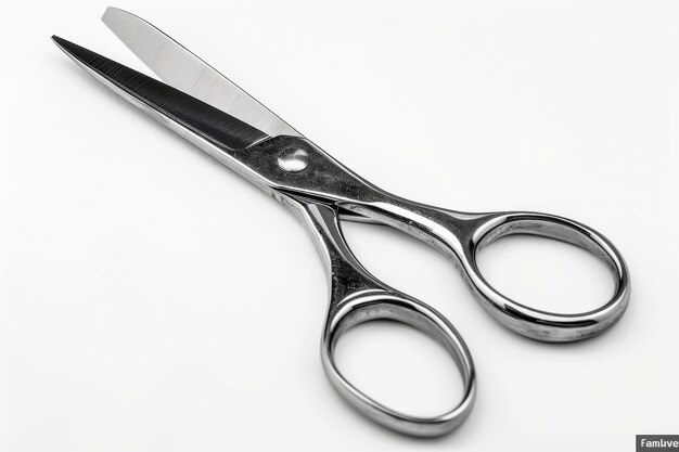 Stainless Steel Scissors Isolated on White Background