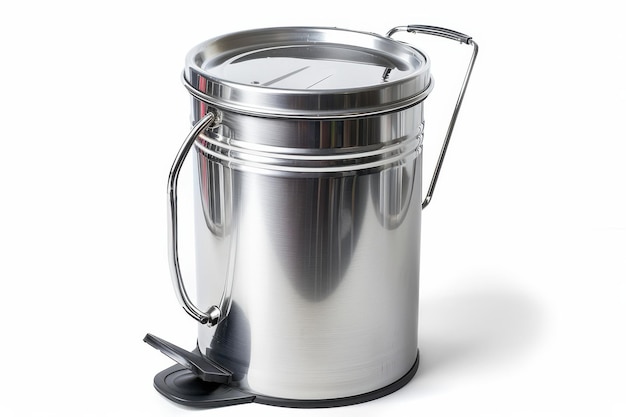 Stainless Steel Step Trash Can With Lid and Handle