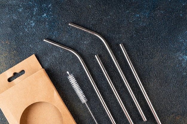 Stainless steel straws for reusable and reduce the use of plastic straw Reduce plastic waste in environment Eco friendly