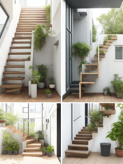 stairs in various locations housesoffices or exteriors but dont forget to leave enoughspace an