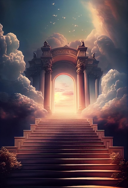 Stairway to heaven gates of heaven Generative ai