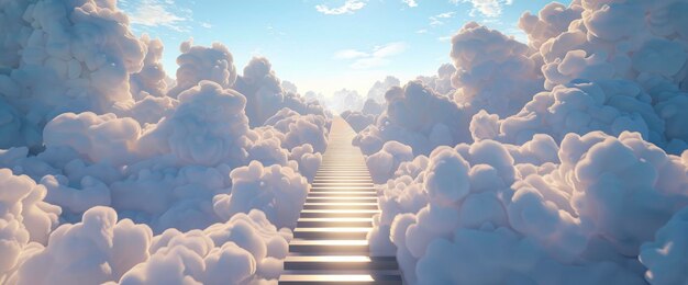 Stairway to Heaven in a Sea of Clouds