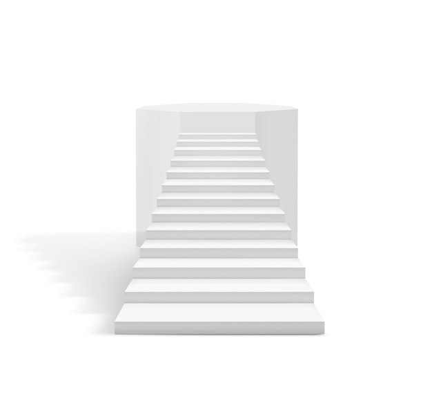 Stairway to success business concept