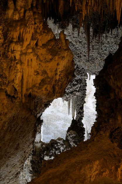 Stalactites in the Big Room, Carlsbad Caverns National Park, New Mexico, USA