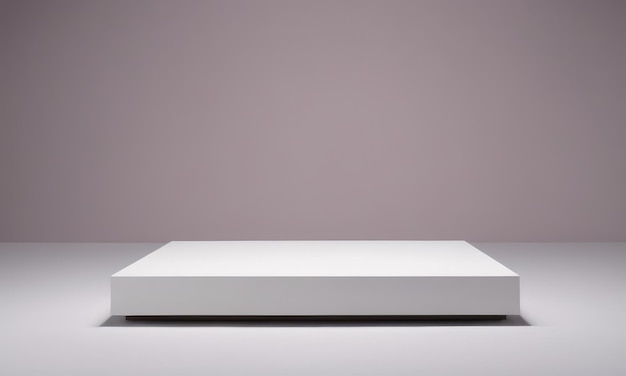 Stand made of pure white material in pastel backgrounds Product stand and display podiumx9