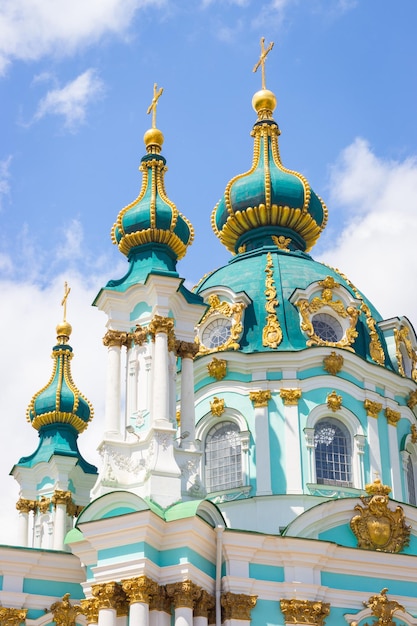 StAndrew Church in Kyiv Famous ancient Ukrainian cathedral Religious architecture Kyiv landmark