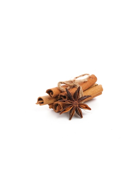 Photo a star anise isolated on white background