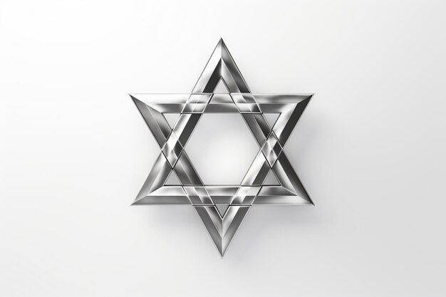 Photo star of david with white background high quality