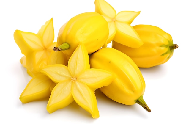 Star fruit isolated on white background