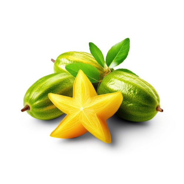 Star fruitsisolated on white background